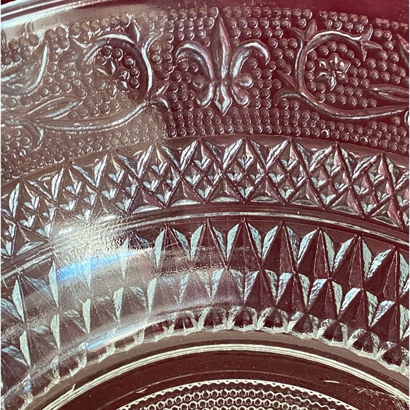 EUC VTG KIG Malaysia Clear Round Decorative Glass Serving Bowl - Picture 9 of 11